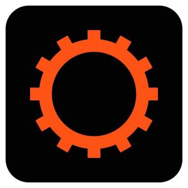 Vites düz kare vektör simgesi