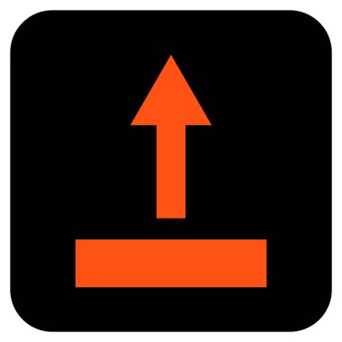 Düz kare vektör simge çekin