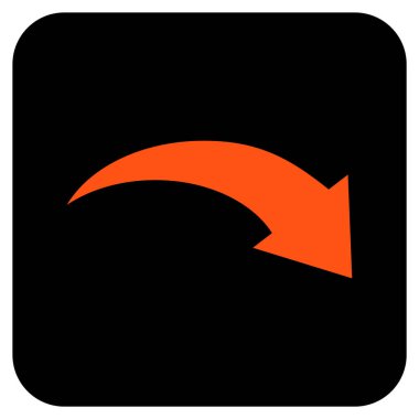 Düz kare vektör simge Yinele