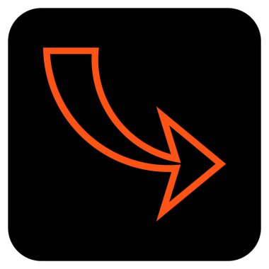 Düz kare vektör simge Yinele