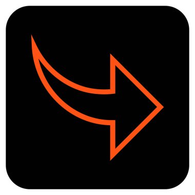 Düz kare vektör simge Yinele