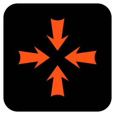 Oklar düz kare vektör simge azaltmak