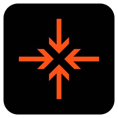 Oklar düz kare vektör simge azaltmak