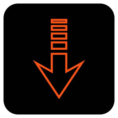 Düz kare vektör simgesi gönder