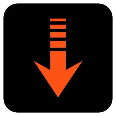 Düz kare vektör simgesi gönder