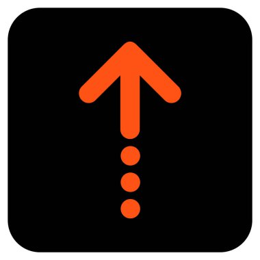 Düz kare vektör simge gönder