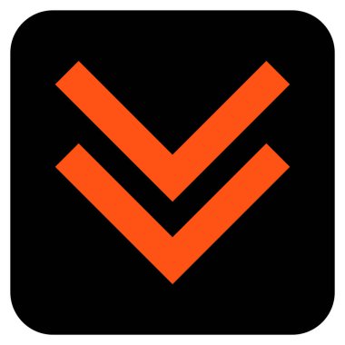 Düz kare vektör simgesi kaydır