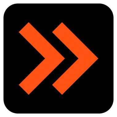 ÜST KRKT değil düz vektör simgesi kare