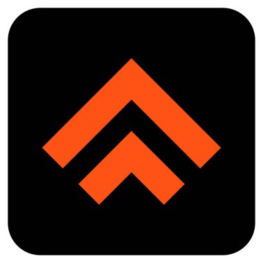 Düz kare vektör simge kayması