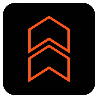 Düz kare vektör simge kayması