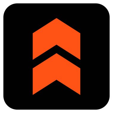 Düz kare vektör simge kayması