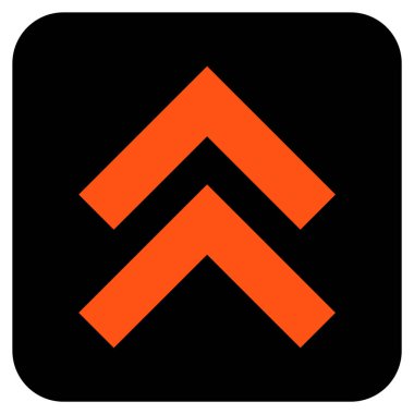 Düz kare vektör simge kayması