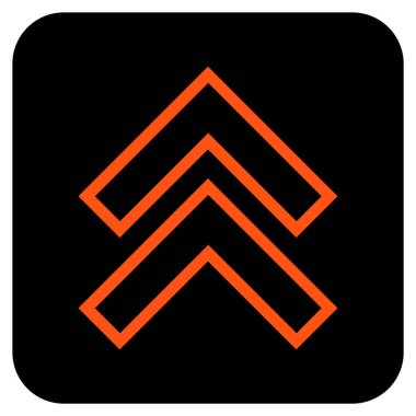 Düz kare vektör simge kayması