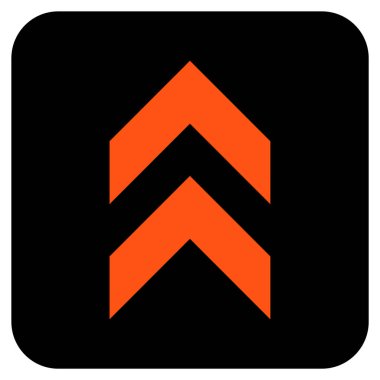 Düz kare vektör simge kayması