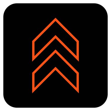 Düz kare vektör simge kayması