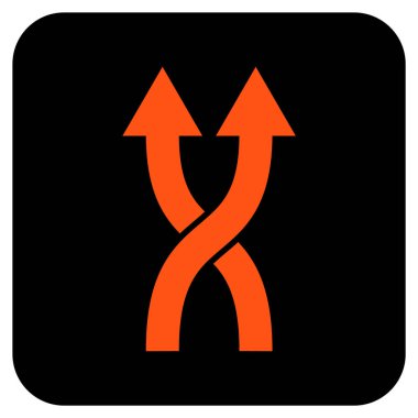 Düz kare vektör simge yukarı okları shuffle