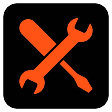 Düz kare vektör simge ayarlama