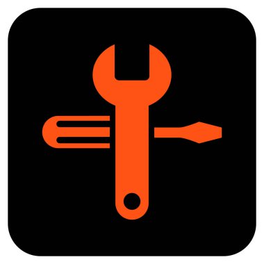 Düz kare vektör simge ayarlama