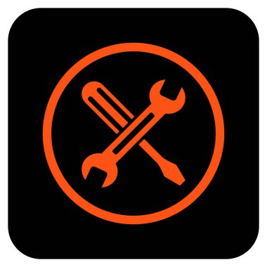 Düz kare vektör simge ayarlama