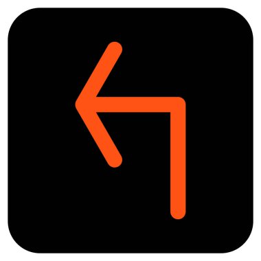 Sol düz kare vektör simge açmak