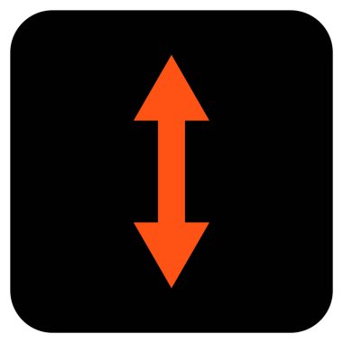 Vektör simge Dikey Çevir düz kare