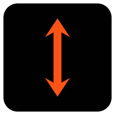 Vektör simge Dikey Çevir düz kare