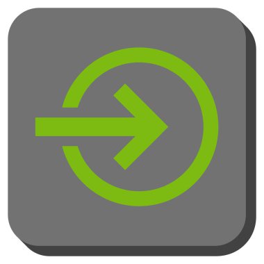 Alma yuvarlatılmış kare vektör simgesi