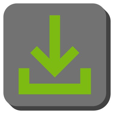 Gelen kutusu yuvarlatılmış kare vektör simgesi