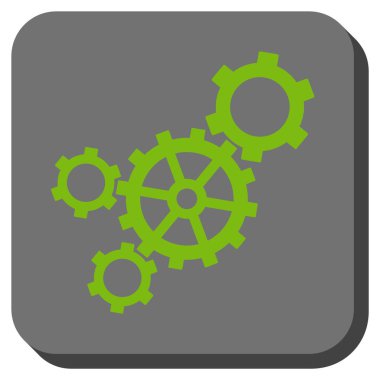 Mekanizması yuvarlatılmış kare vektör simgesi