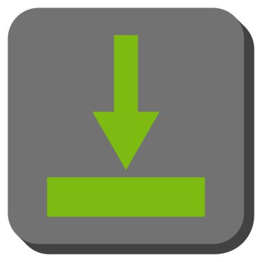 Hareket alt kare vektör simge yuvarlak