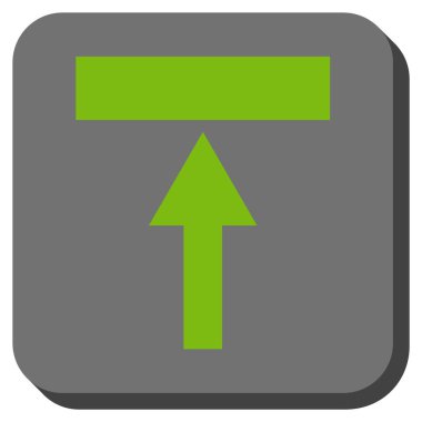 Top yuvarlak kare vektör simgesi hareket