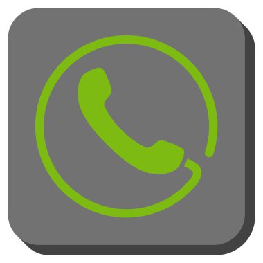 Yuvarlatılmış Kare vektör simge telefon