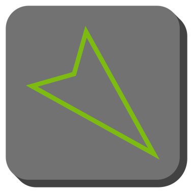 İşaretçiyi yuvarlatılmış kare vektör simgesi aşağı