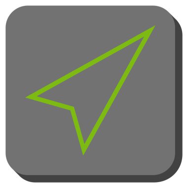 İşaretçi şu kadar kare vektör simge yuvarlak