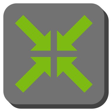 Basınç okları yuvarlak kare vektör simgesi