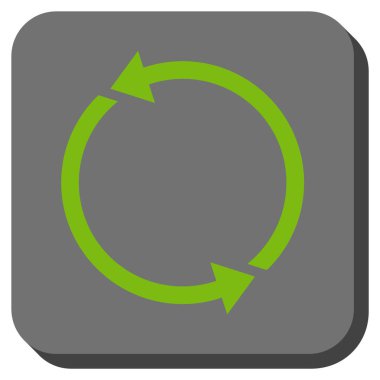 Geri dönüşüm yuvarlatılmış kare vektör simgesi