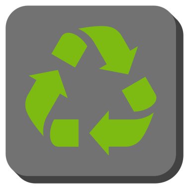 Geri dönüşüm yuvarlatılmış kare vektör simgesi