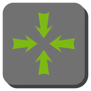 Oklar yuvarlatılmış kare vektör simge azaltmak