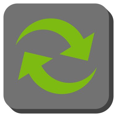 Oklar yuvarlatılmış kare vektör simge Yenile