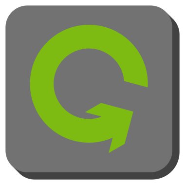 CCW yuvarlatılmış kare vektör simge döndürmek