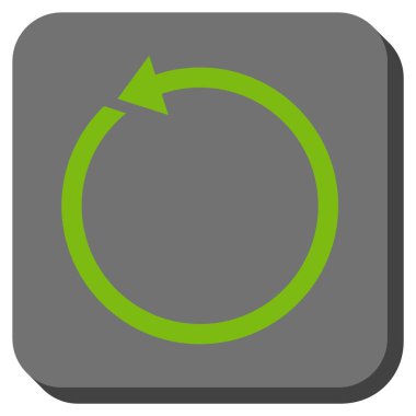 CCW yuvarlatılmış kare vektör simge döndürmek