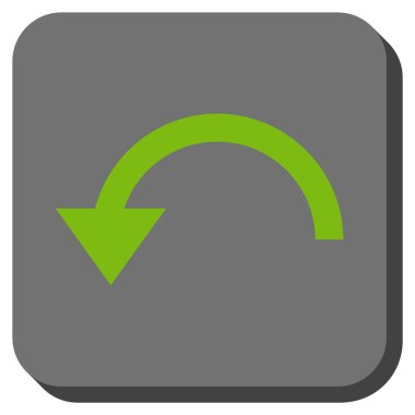 CCW yuvarlatılmış kare vektör simge döndürmek