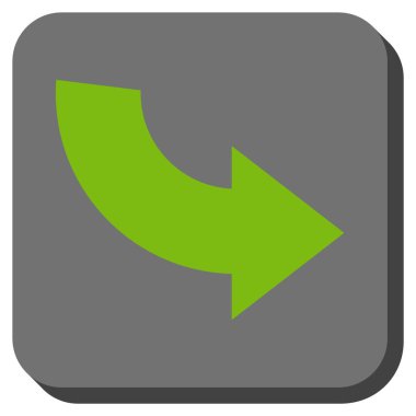 CCW yuvarlatılmış kare vektör simge döndürmek