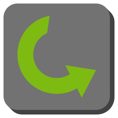 CCW yuvarlatılmış kare vektör simge döndürmek