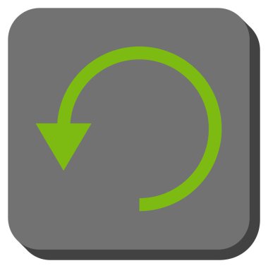 CCW yuvarlatılmış kare vektör simge döndürmek