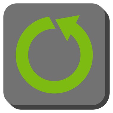 CCW yuvarlatılmış kare vektör simge döndürmek