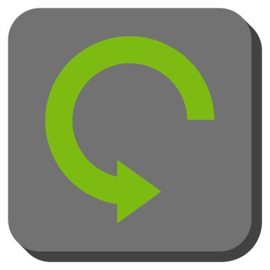 Doğru yuvarlatılmış kare vektör simge döndürmek