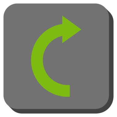 Doğru yuvarlatılmış kare vektör simge döndürmek