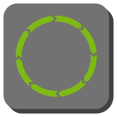 Döndürme yuvarlatılmış kare vektör simgesi