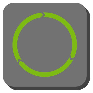 Döndürme yuvarlatılmış kare vektör simgesi